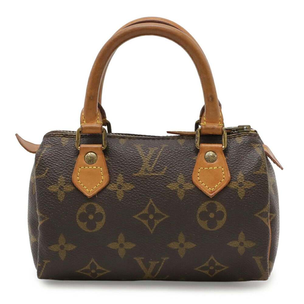 LOUIS VUITTON Authentic Brown Monogram Mini Speedy Bag - Picture 2 of 8